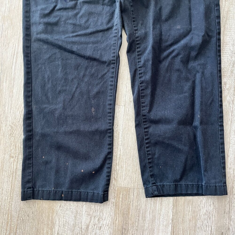 Mens Black Casual Work Pants - 38x32 - Picture 3 of 8